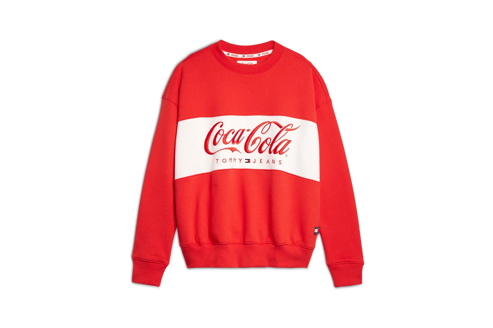 Coca-Cola x Tommy Jeans Capsule Collection Crew Sweater Red