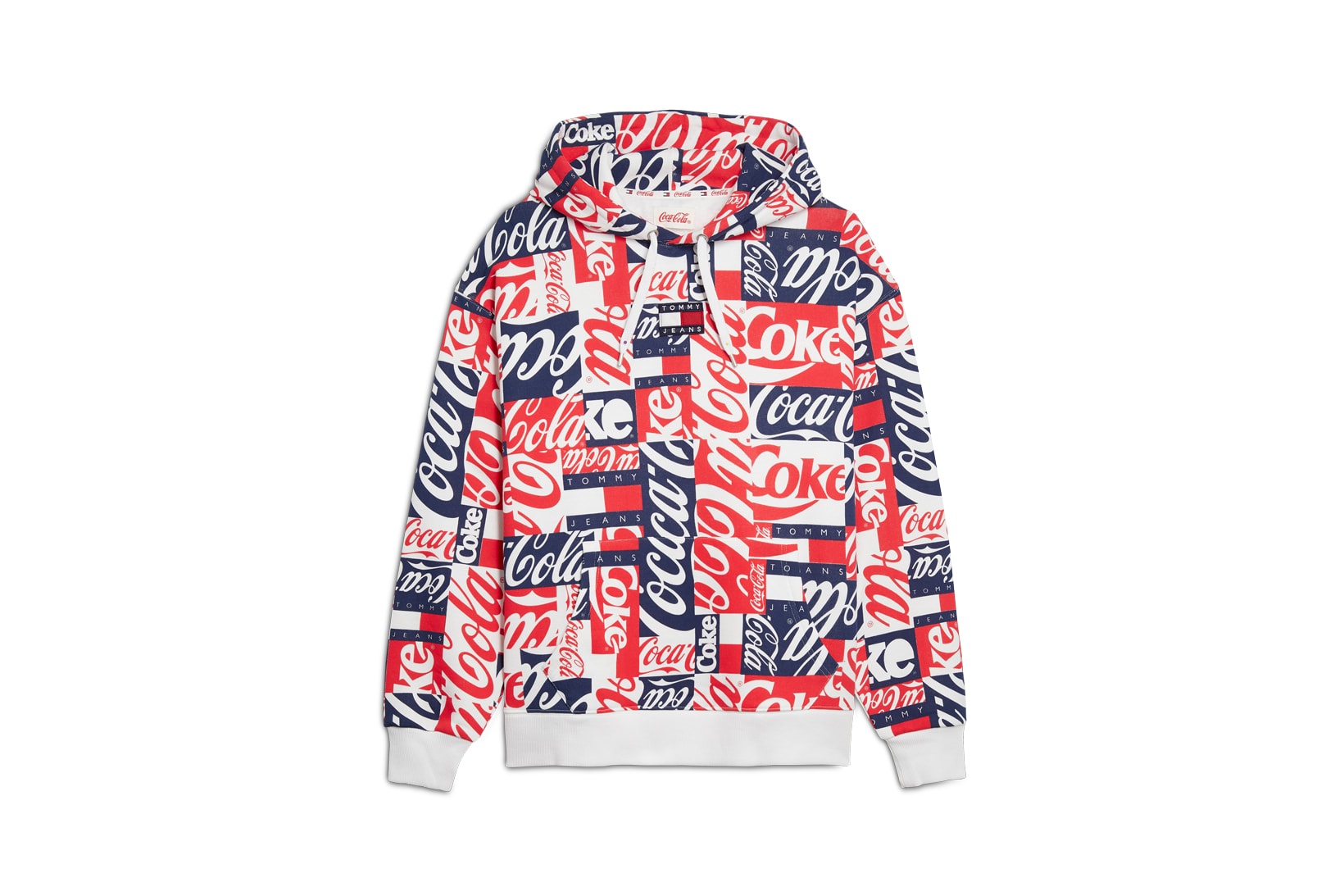 Coca-Cola x Tommy Jeans Capsule Collection Hoodie Red White Blue