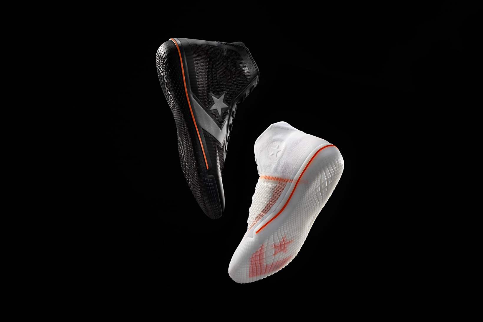 Converse All Star Pro BB Sneaker Black White Bold Mandarin Orange