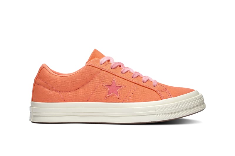 pastel orange converse