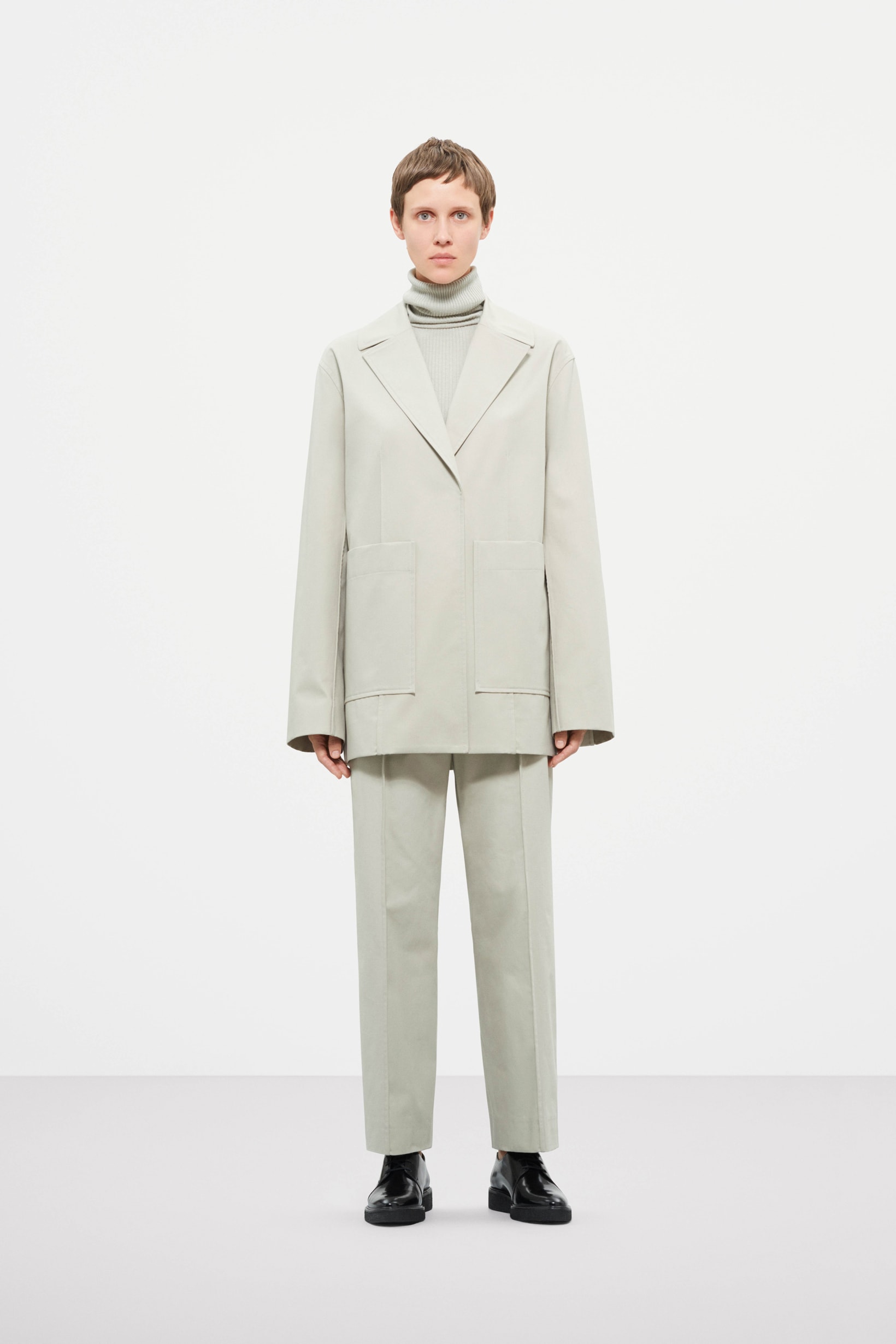 Cos Fall Winter 2019 Lookbook Coat Trousers Off White
