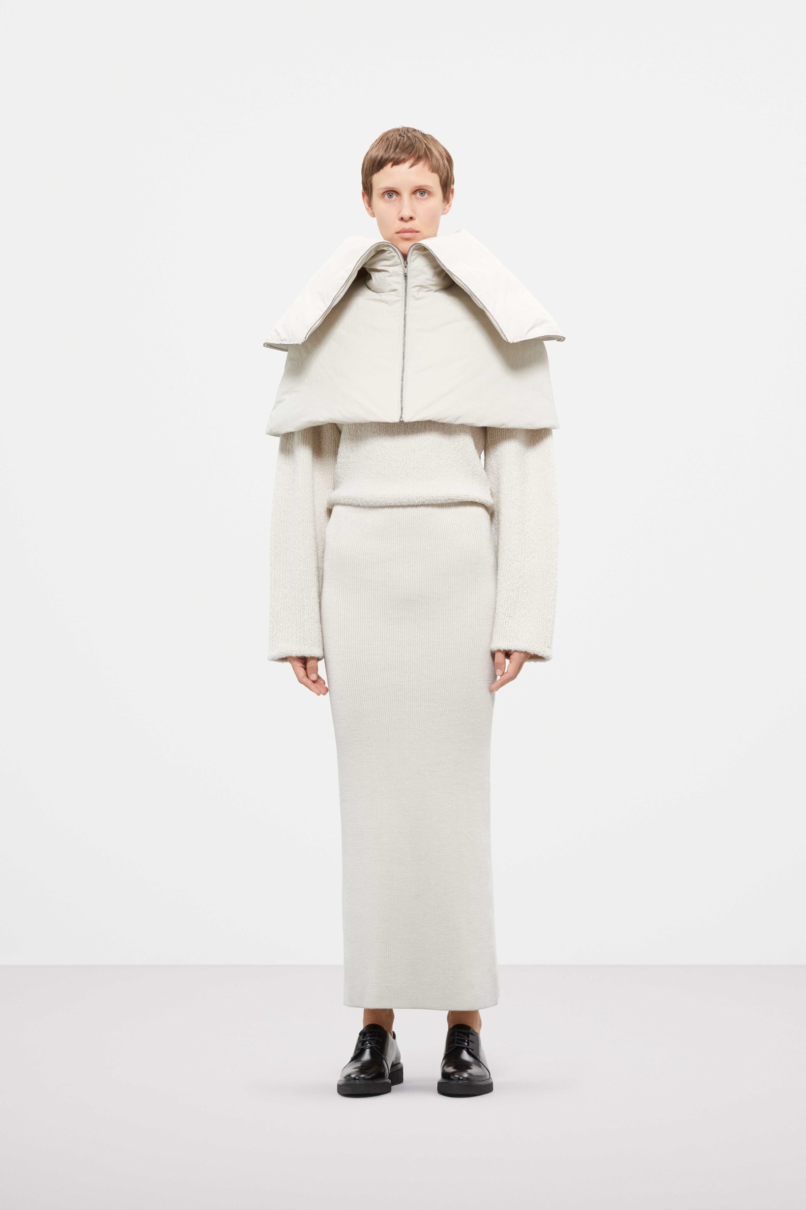 Cos Fall Winter 2019 Lookbook Coat Skirt White