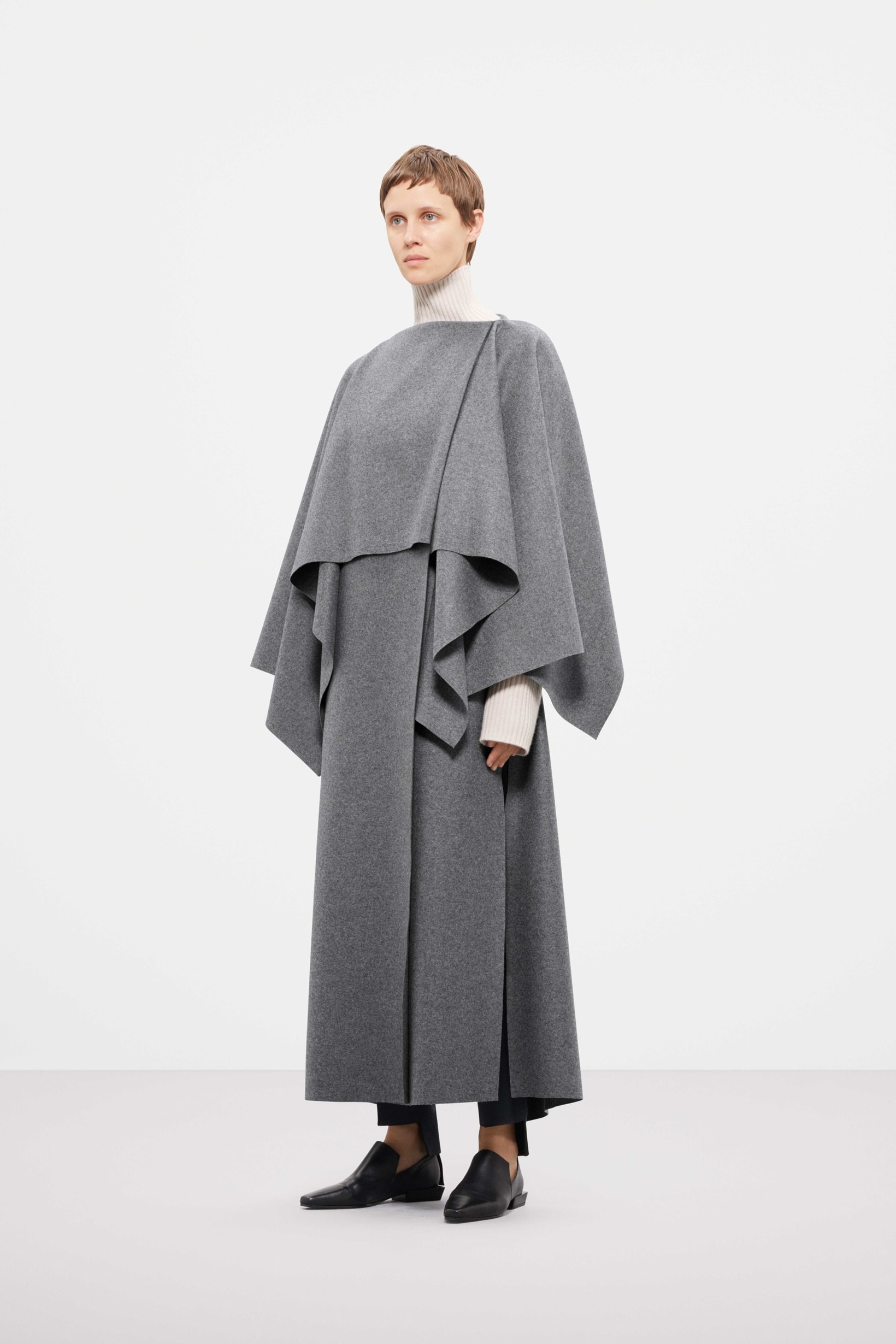 Cos Fall Winter 2019 Lookbook Top Skirt Grey