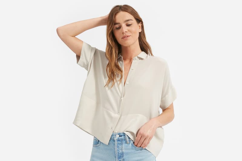 everlane clean silk short sleeve square shirt review editors pick ethical fashion
