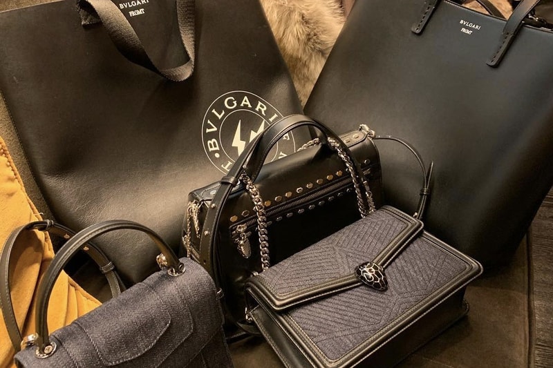 fragment design x Bvlgari Collaboration Bags Black