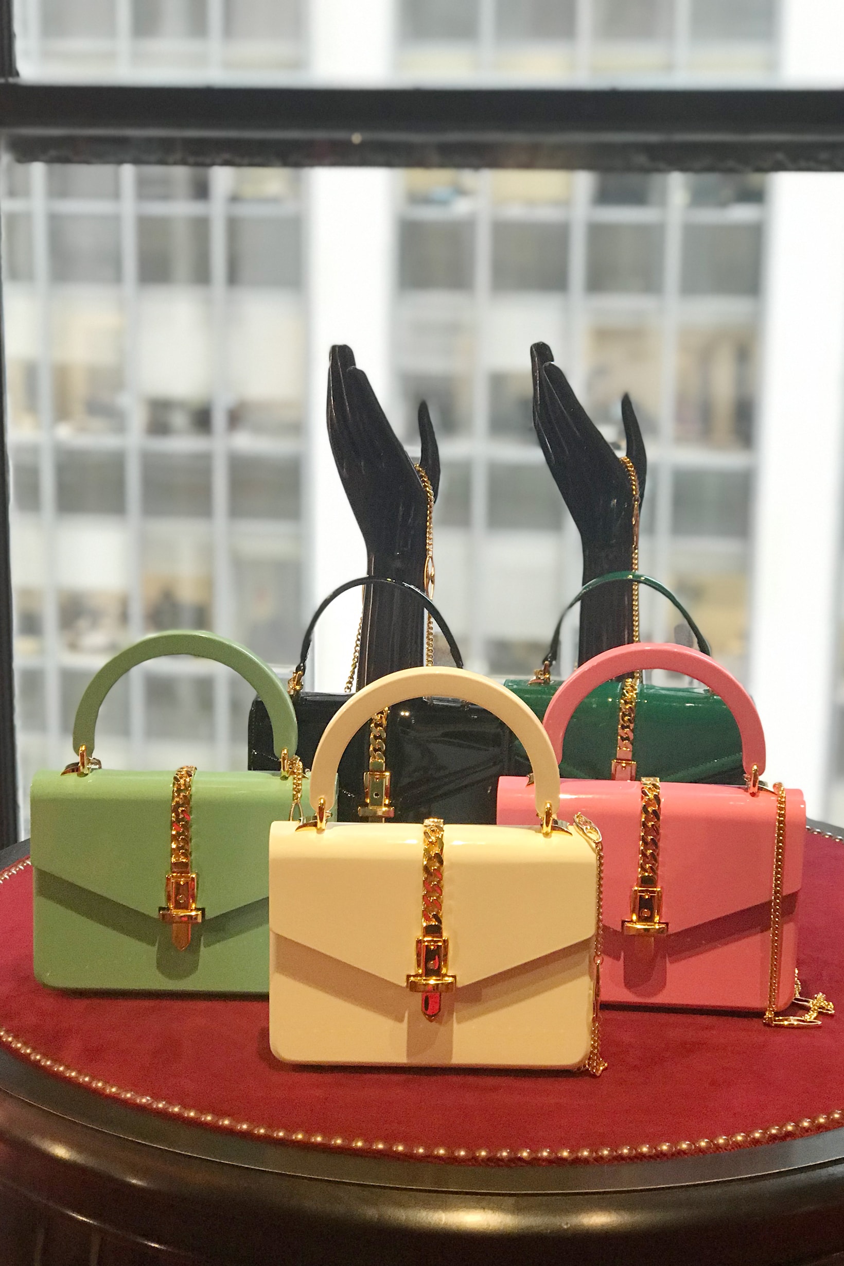 Gucci Fall Winter 2019 Collection Bags Pink Cream Green