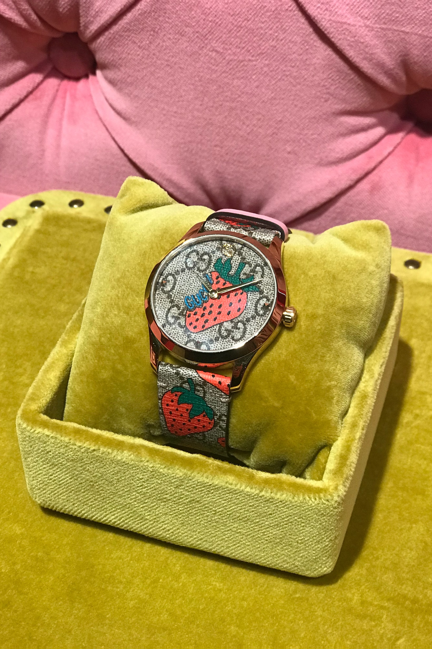 Gucci Fall Winter 2019 Collection GG Watch Red Brown