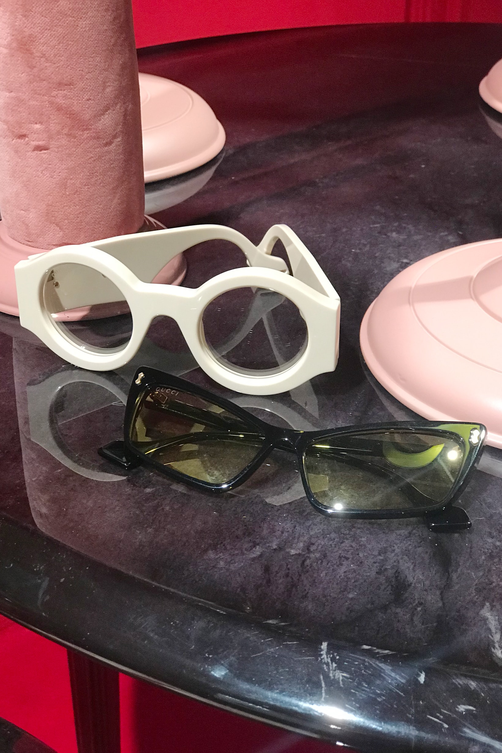 Gucci Fall Winter 2019 Collection Sunglasses White Grey Black