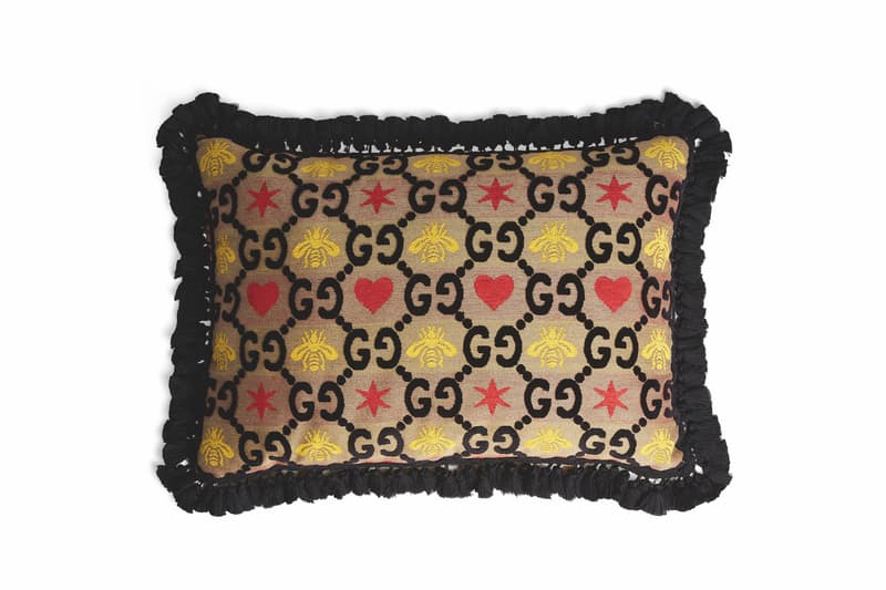 Gucci Decor SS19 Furniture Collection Spring Summer Pillow Monogram Blanket Candle 