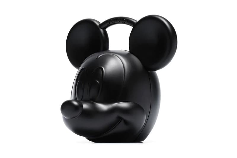 Gucci Mickey Mouse Disney Head Bag In Black Hypebae