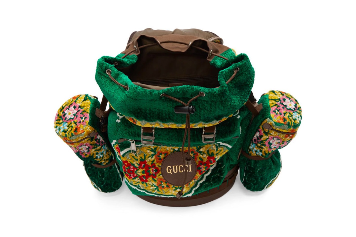 Gucci Oversized Tapestry Backpack Green