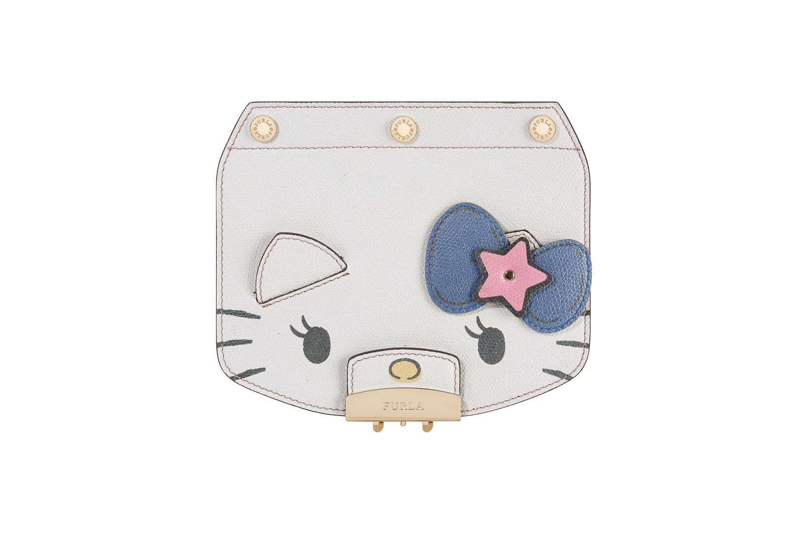 Hello Kitty x Furla Collection Mini Crossbody Flap White