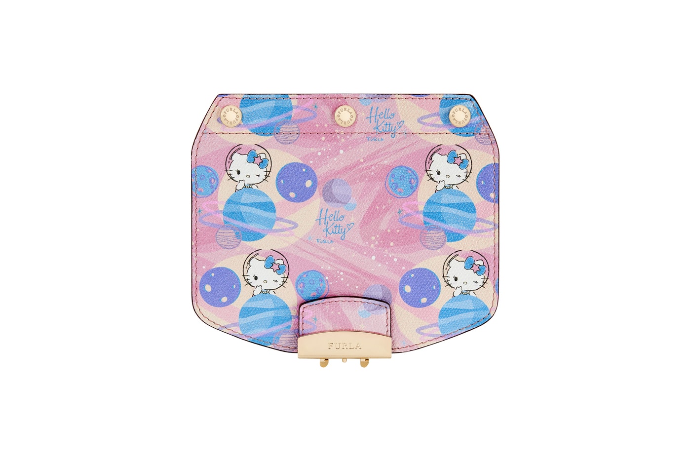 Hello Kitty x Furla Collection Crossbody Flap Blue Pink