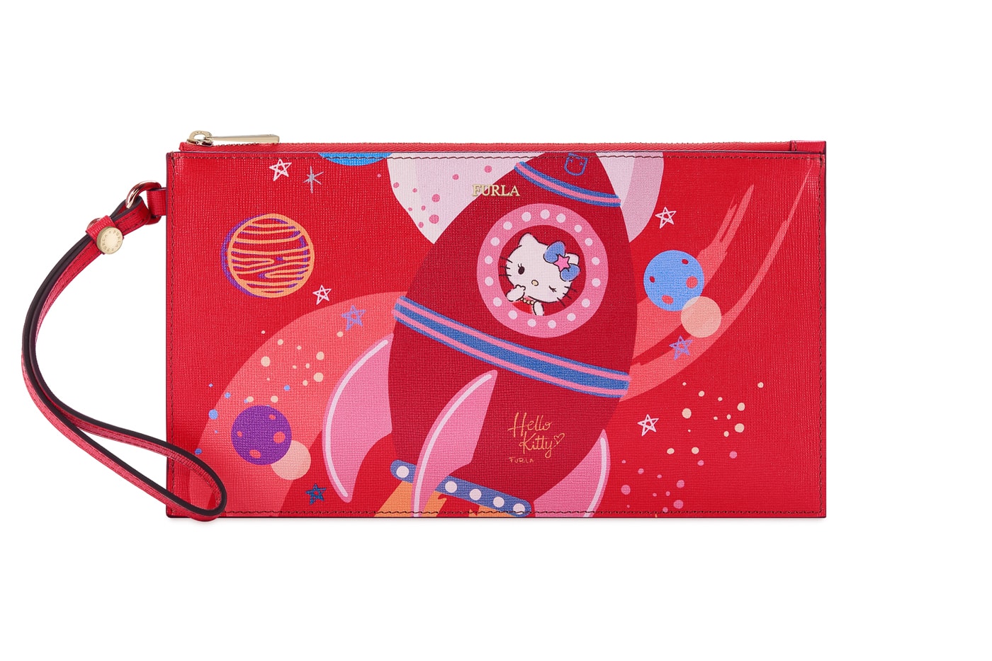 Hello Kitty x Furla Collection XL Envelope Wallet Red