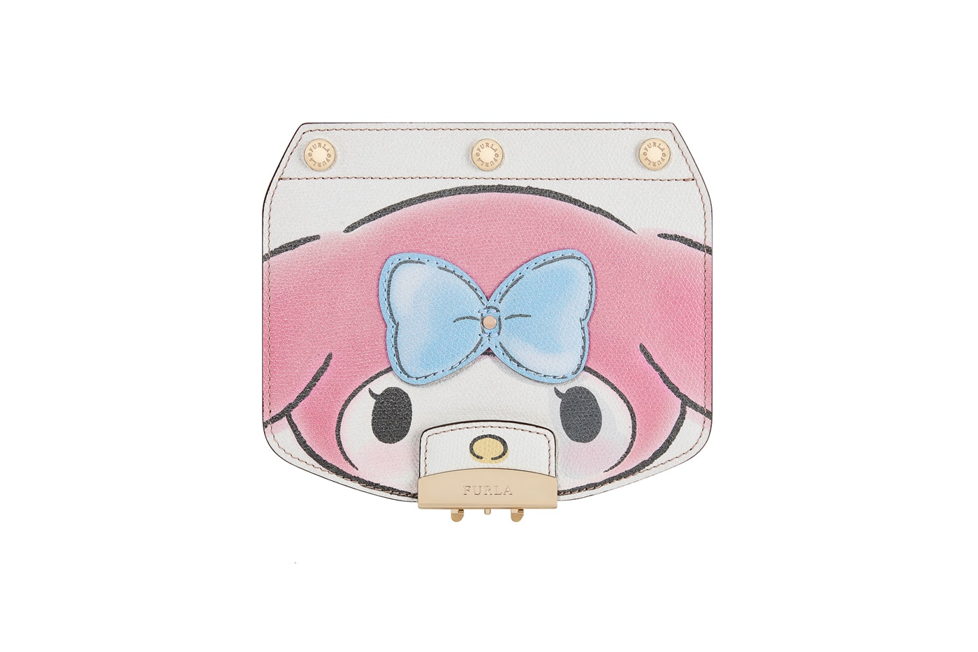 Hello Kitty x Furla Collection Crossbody Flap White Pink