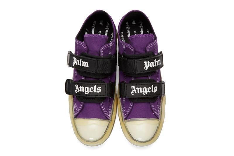 purple velcro converse