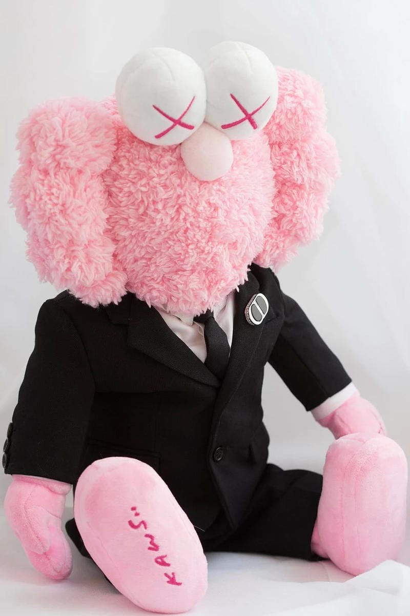 kaws bff pink plush