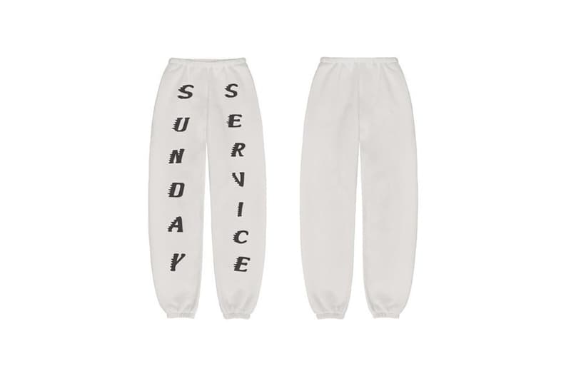 Kanye West Sunday Service Coachella 2019 Merch Sweatpants White