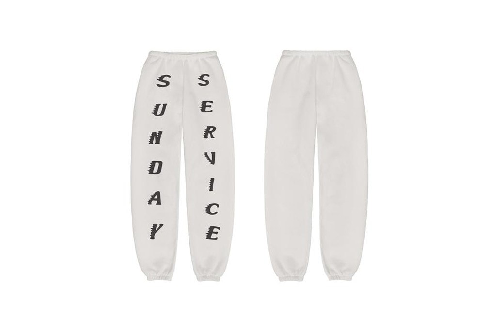 Kanye West Sunday Service Coachella 2019 Merch Sweatpants White