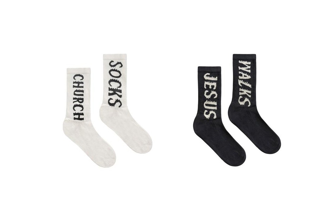 Kanye West Sunday Service Coachella 2019 Merch Socks White Black