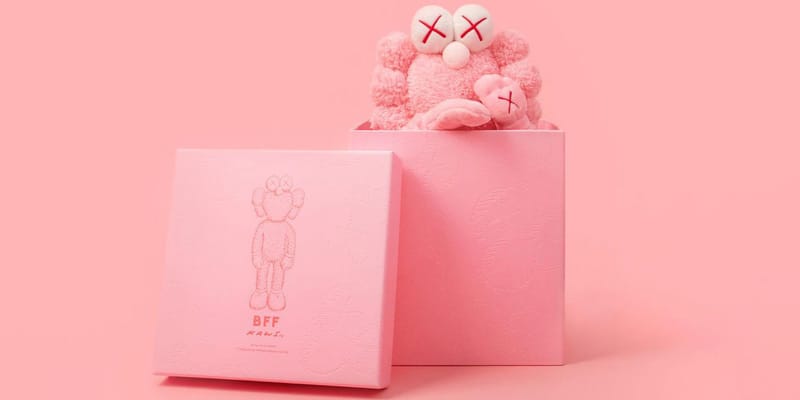 kaws doll pink