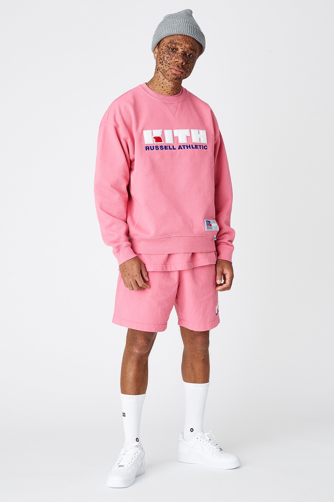 KITH Russell Athletic Unisex Collaboration Pastel Graphic T-Shirt Hoodie Sweatshirt Shorts Ronnie Fieg