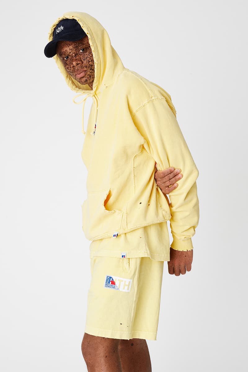 KITH Russell Athletic Unisex Collaboration Pastel Graphic T-Shirt Hoodie Sweatshirt Shorts Ronnie Fieg