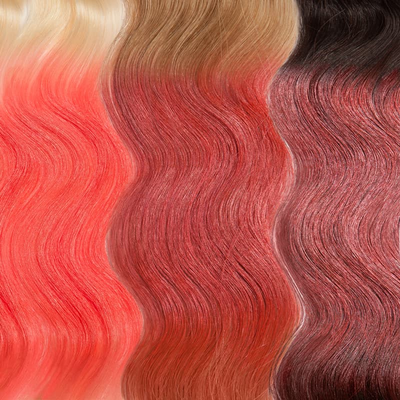 Lime Crime Unicorn Hair Rainbow Temporary Color Pink Red Festival Ombre