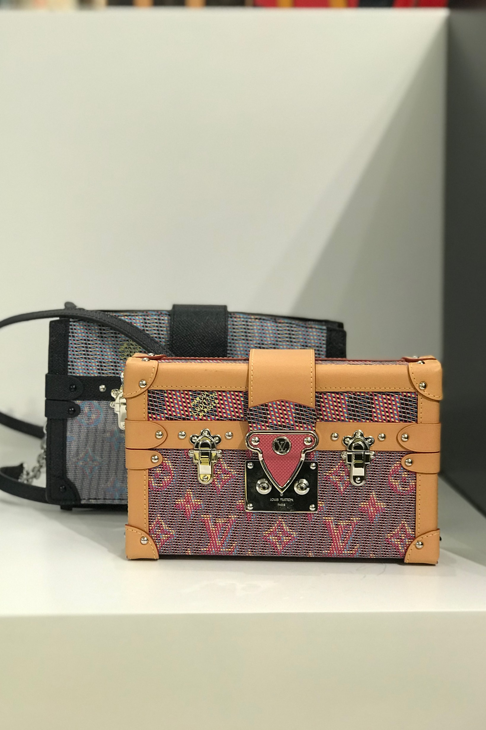 Louis Vuitton Fall Winter 2019 Closer Look Box Handbags Tan Black