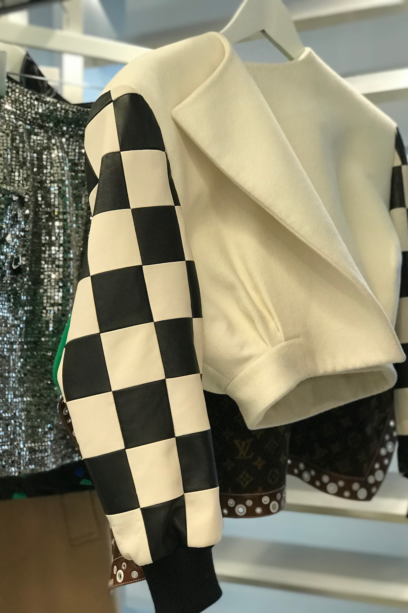 Louis Vuitton Fall Winter 2019 Closer Look Jacket White Black