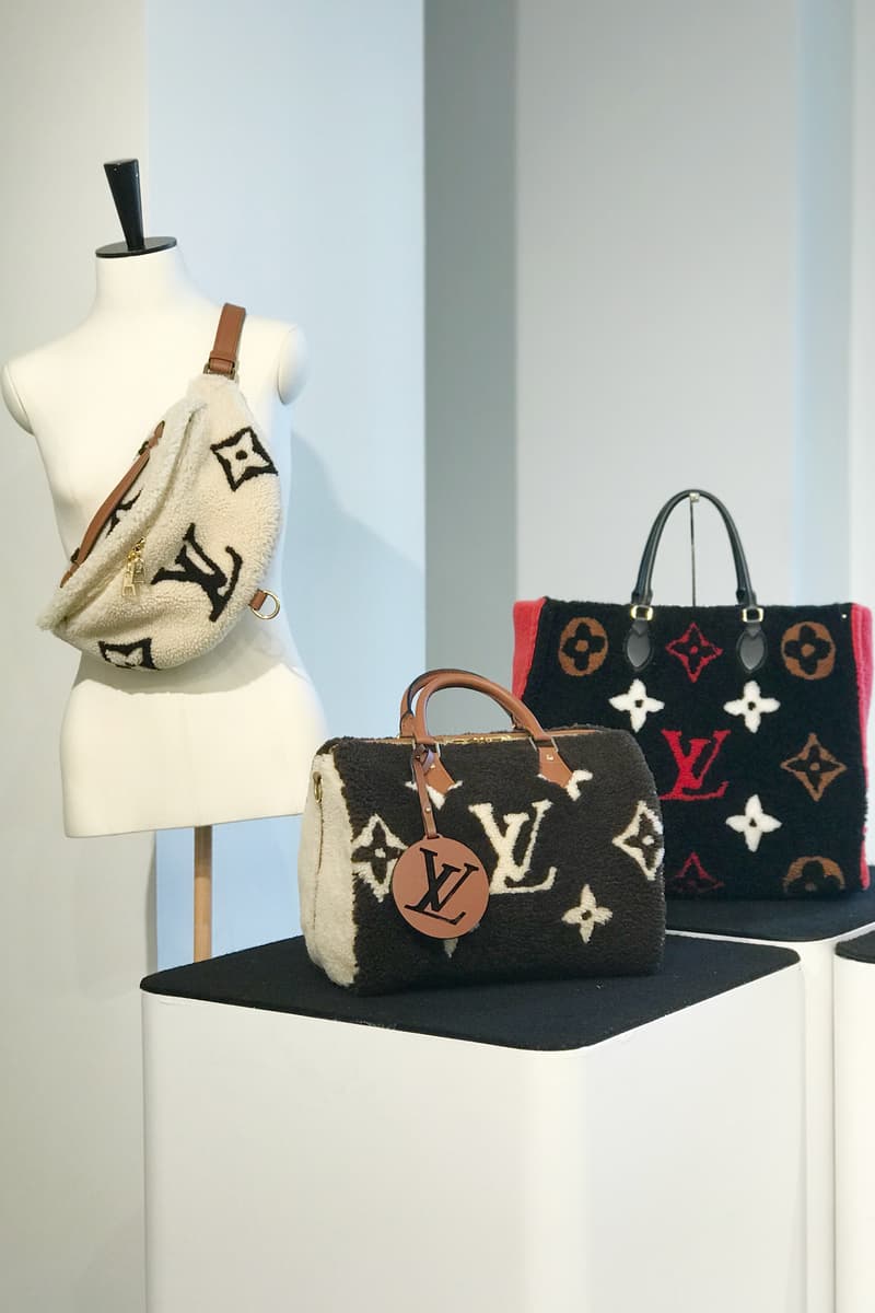 Louis Vuitton Fw19 Teddy Fleece Handbags Hypebae