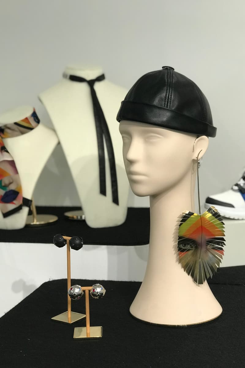 Louis Vuitton Fall Winter 2019 Closer Look Hat Necklace Earring Black