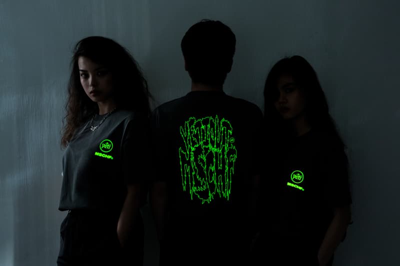 MISCHIEF x YETI OUT Fury Glow Capsule Collection T Shirts Grey