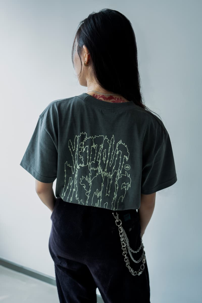 MISCHIEF x YETI OUT Fury Glow Capsule Collection T Shirt Grey
