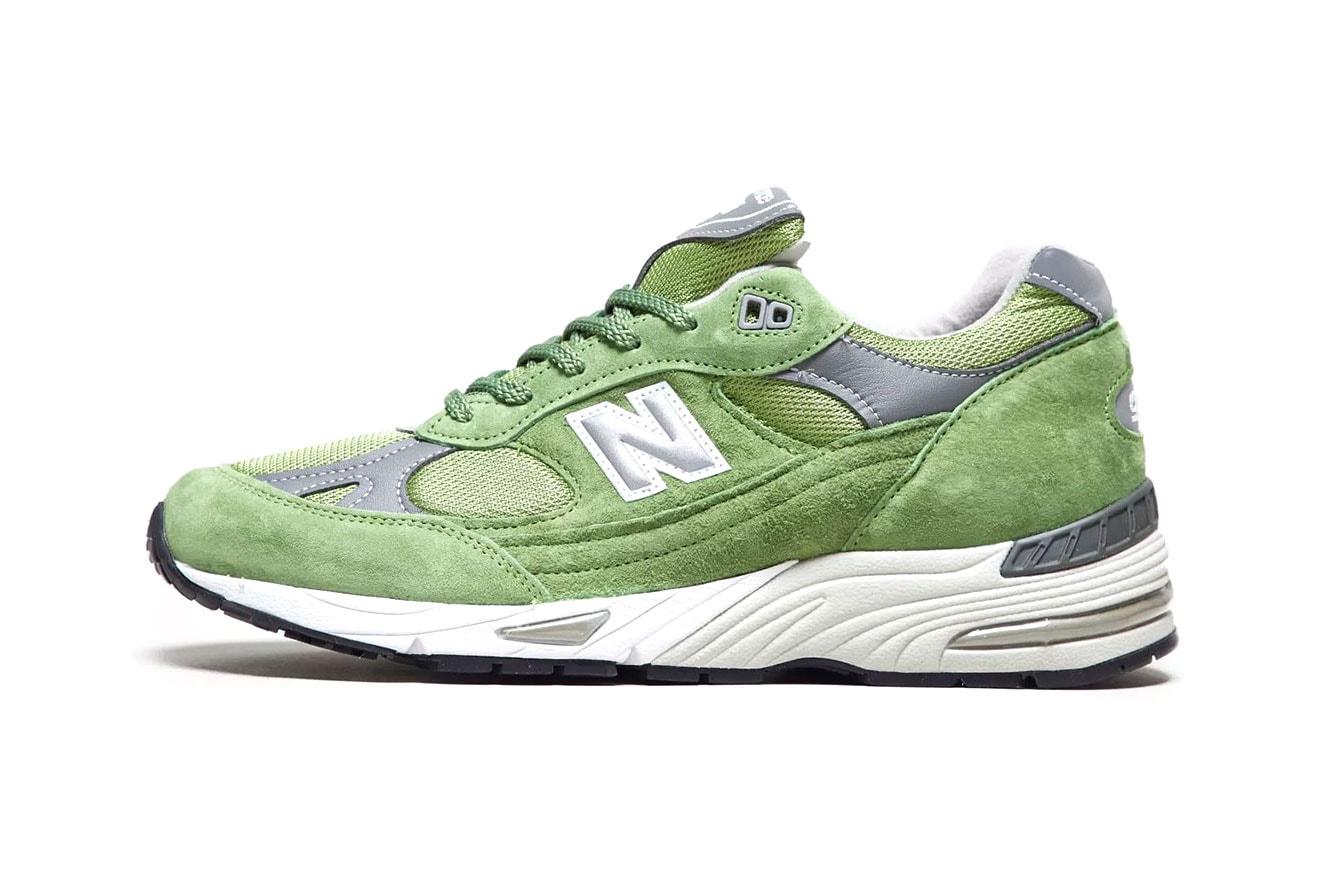 New Balance 991 Green Suede