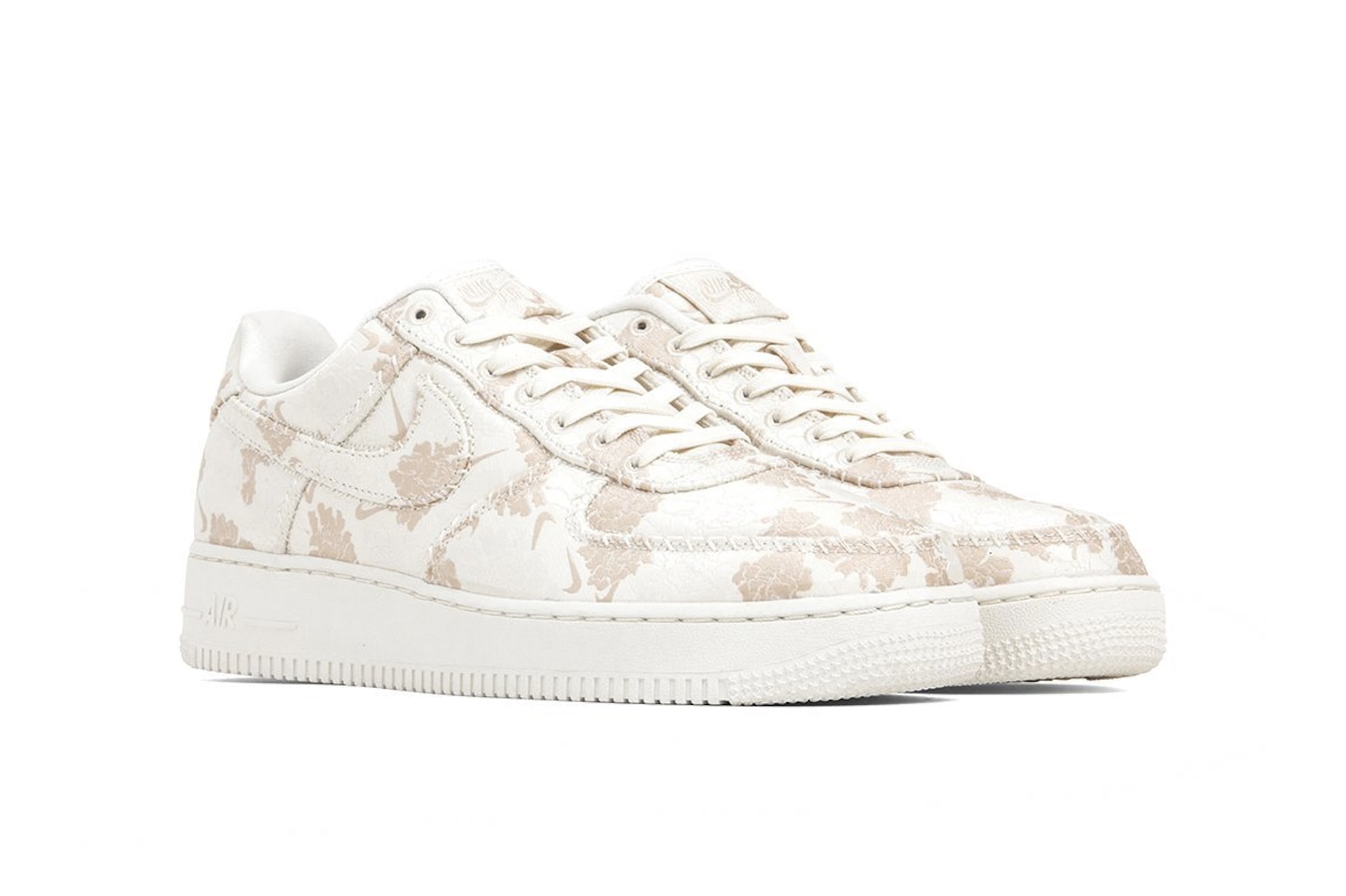 Nike Air Force 1 Premium "Sail/Ivory/Guava Ice" Spring Summer Sneaker Shoe Trainer Release White Pattern Floral