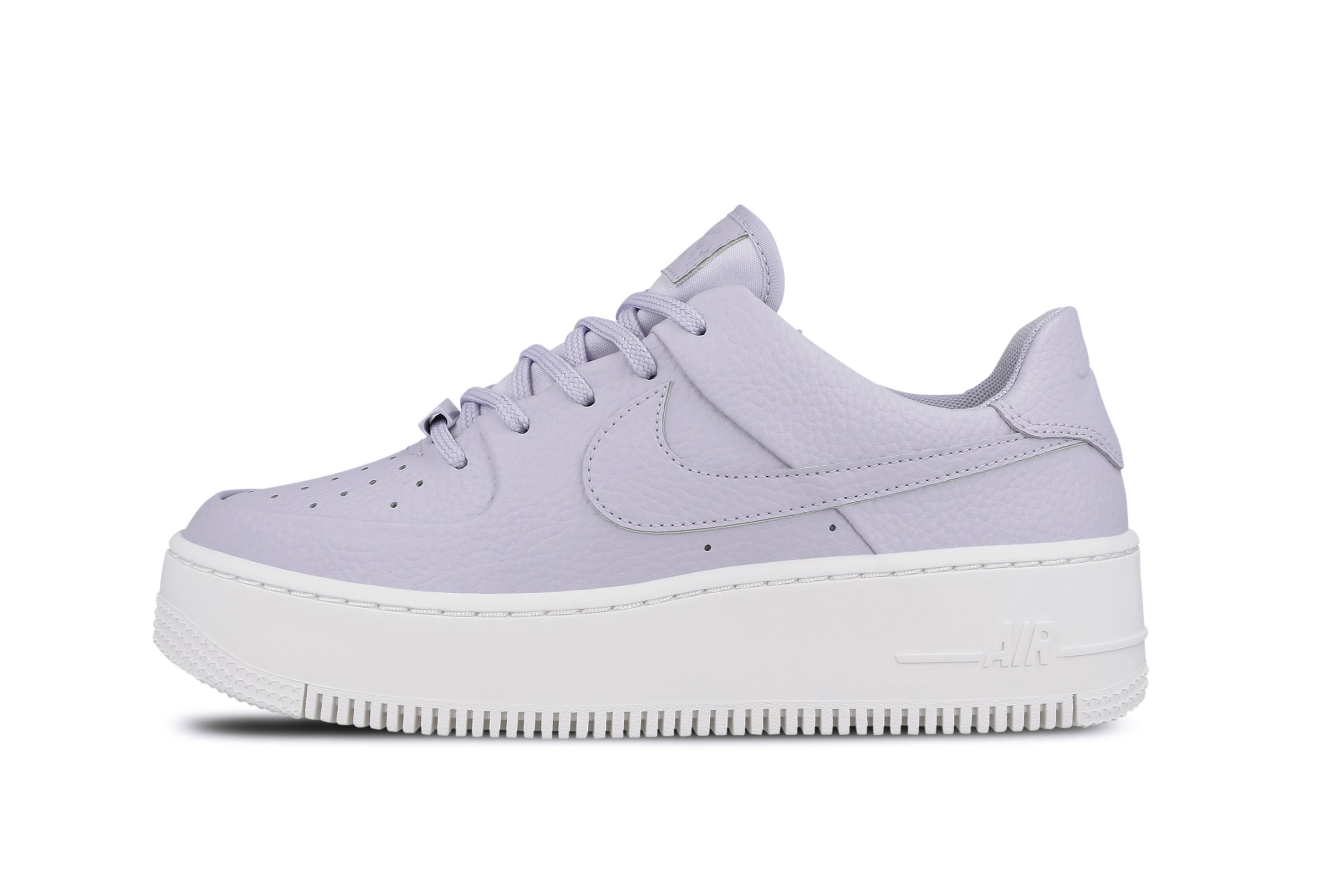 Nike Air Force 1 Sage Pastel Purple and Yellow Release Platform Air Force 1 Where to Buy Spring Summer Sneakers