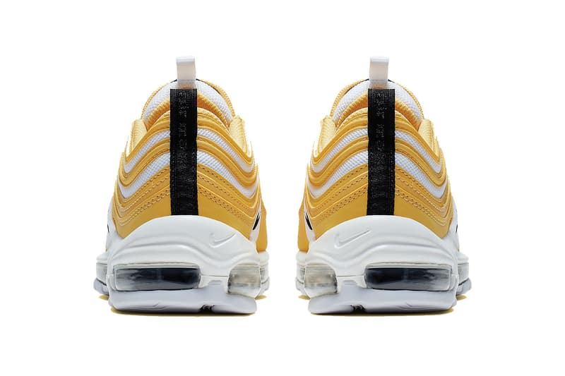 Nike Air Max 97 Yellow/Black/White Statement Sneaker Shoe Spring Summer