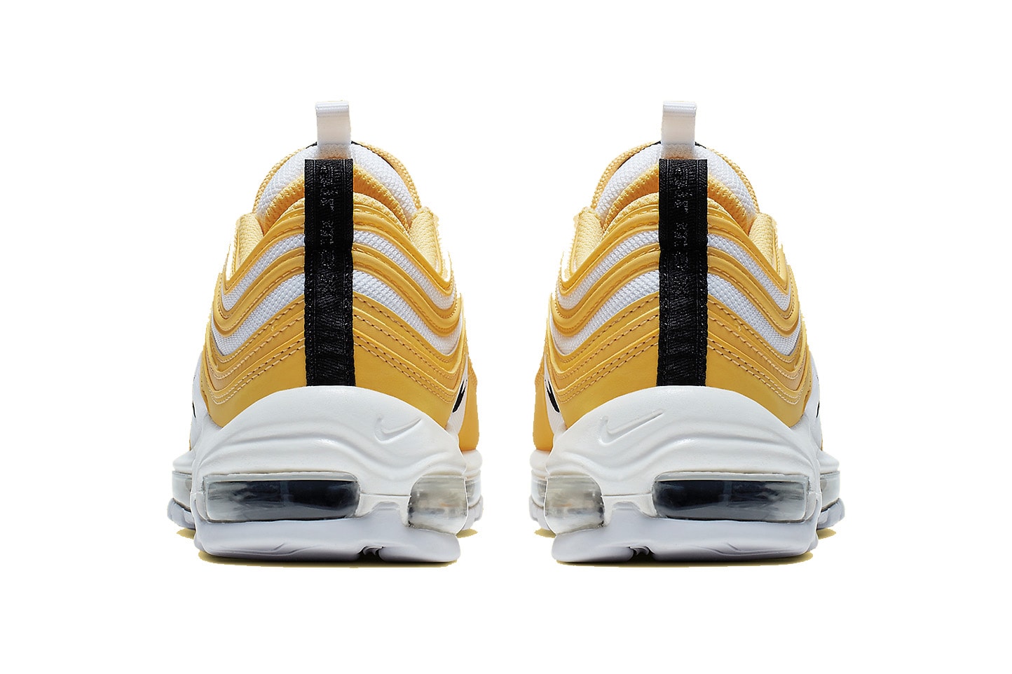 Nike Air Max 97 Yellow/Black/White Statement Sneaker Shoe Spring Summer