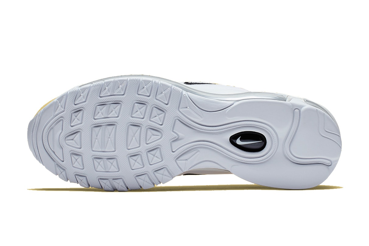 Nike Air Max 97 Yellow/Black/White Statement Sneaker Shoe Spring Summer