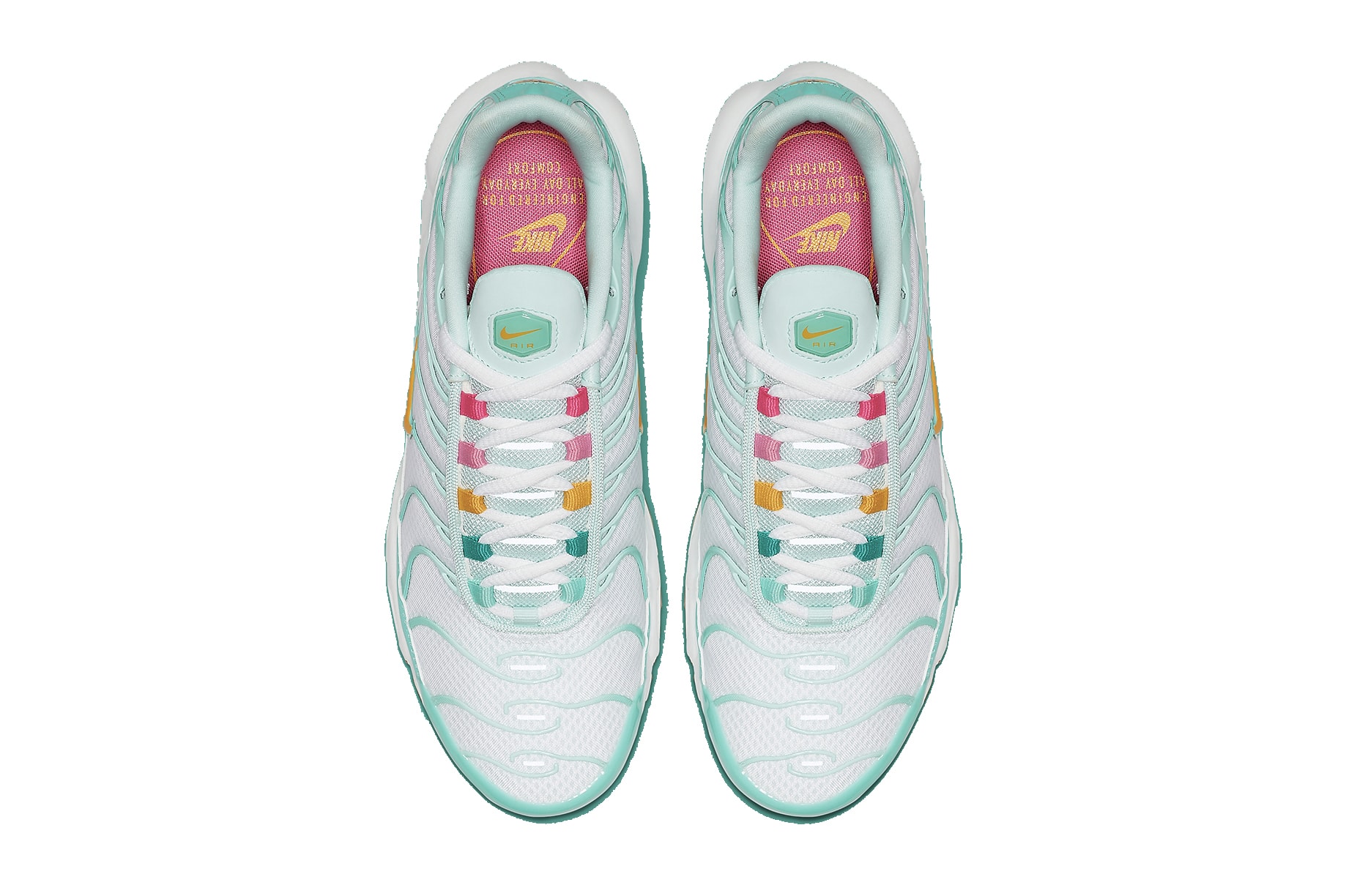 Nike Air Max Plus "Easter" Spring/Summer Release White Blue Turquoise Gold