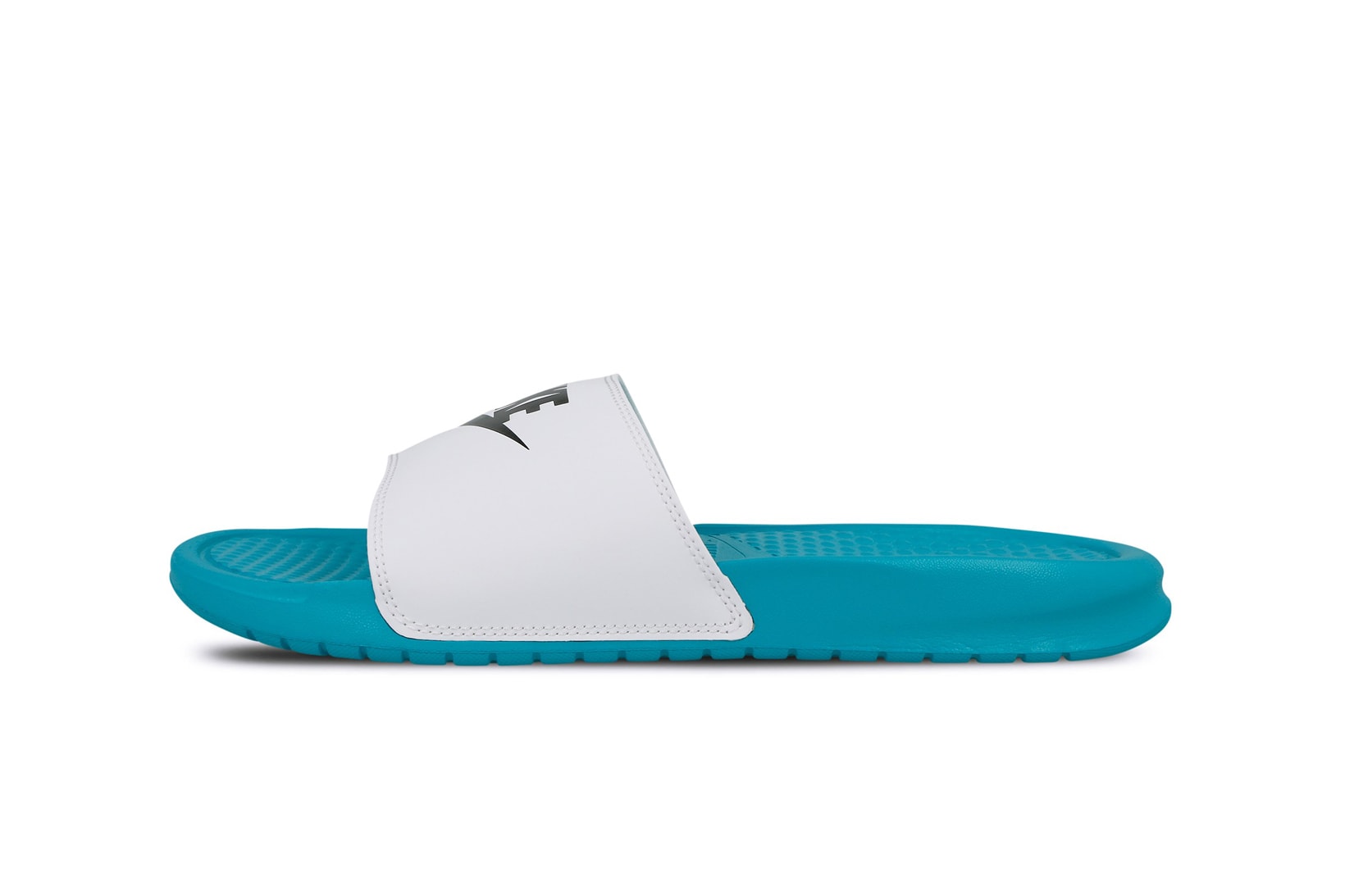 Nike Benassi Slides Hyper Jade Black White