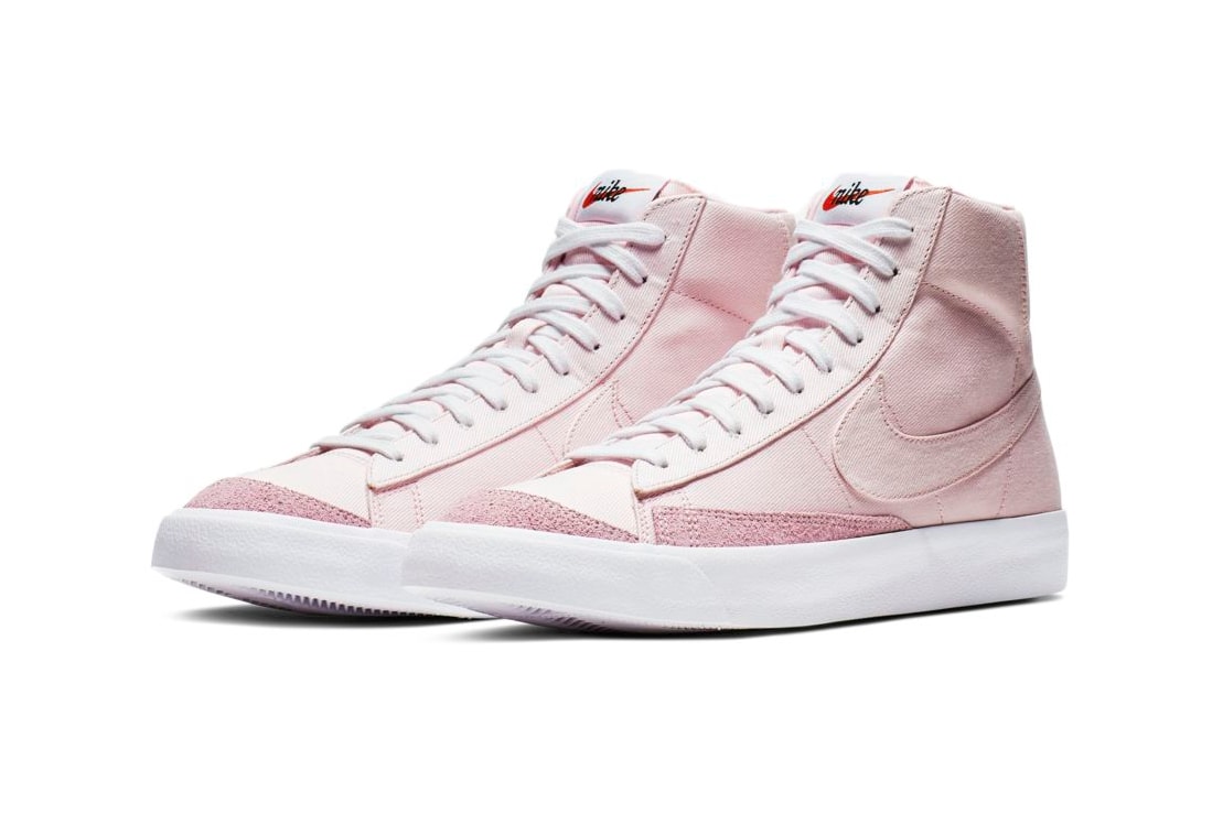 Nike Blazer Mid 77 Vintage Pastel Pink Foam Sneakers Trainers