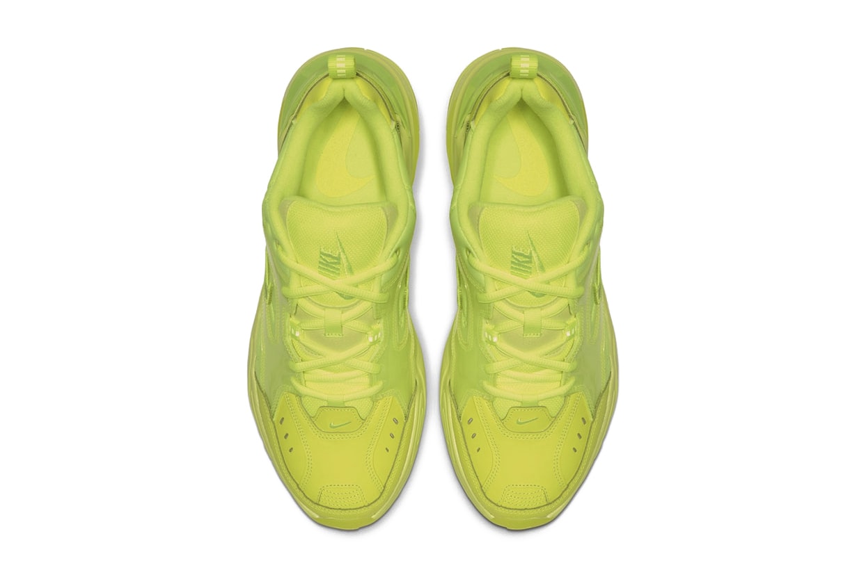 Nike M2K Tekno Neon Green/Yellow "Volt" Chunky Sneaker Shoe Trainer Release Bright Trend
