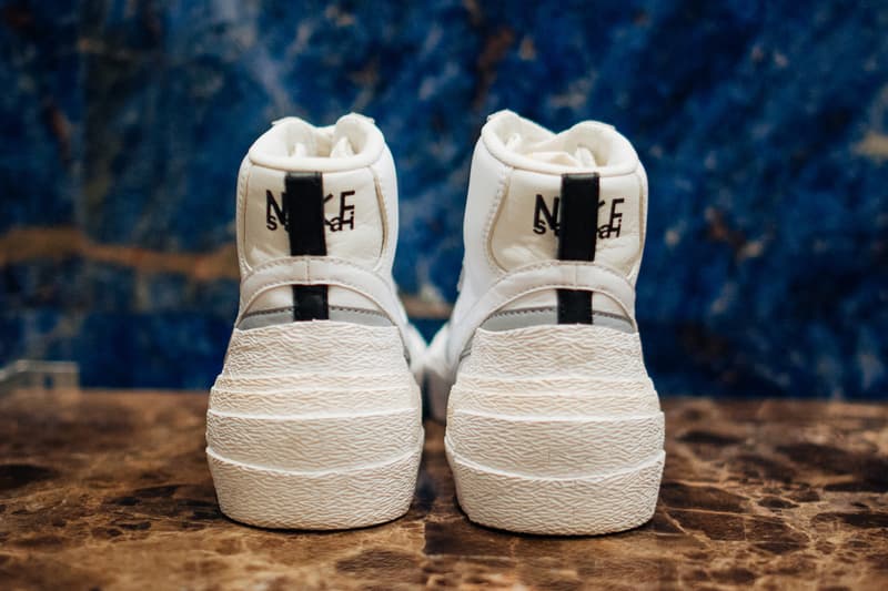sacai x Nike LDV Waffle Daybreak Blazer Release White Grey Release Date Sneaker Shoe Drop Design First Look