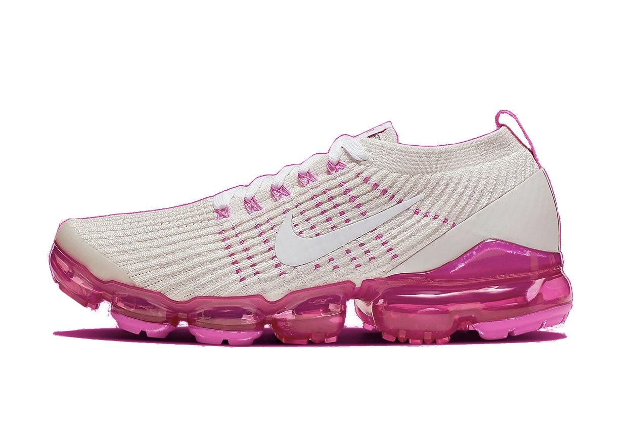 Nike Air VaporMax in "Laser Fuchsia" Release Date White Pink Sneaker Shoe Trainer Sole