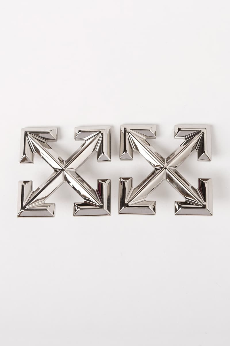 Off White Jewelry Collection Arrows Pin Silver