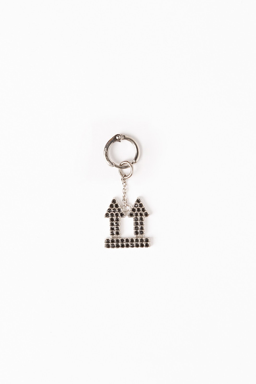 Off White Jewelry Collection Arrows Keychain Silver