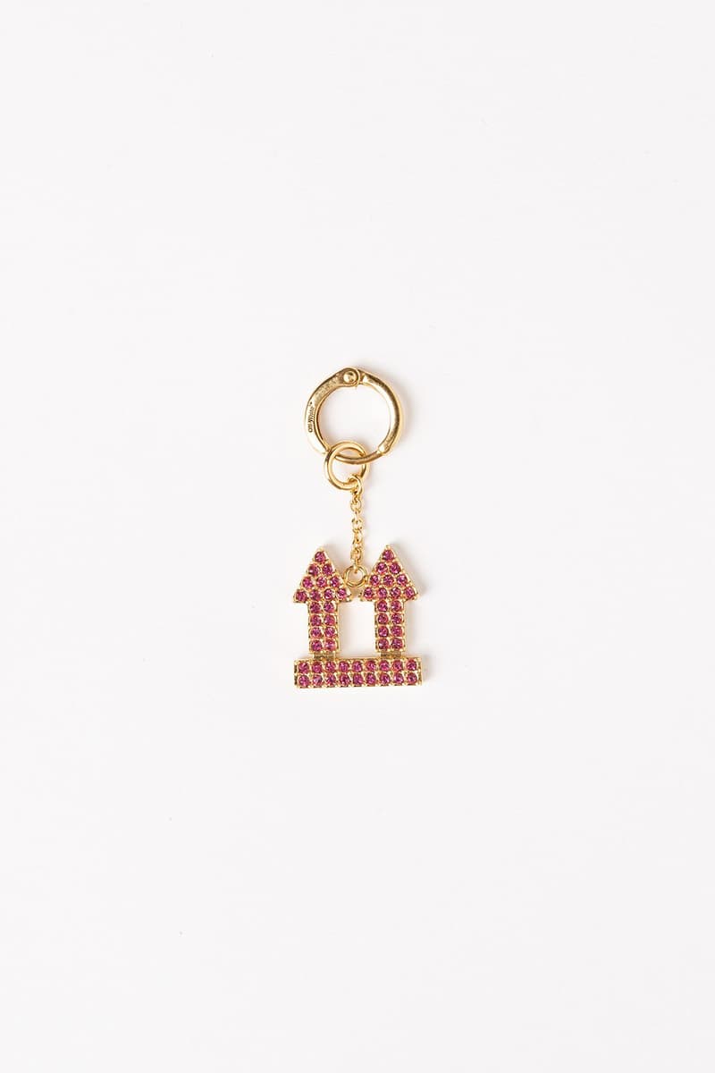 Off White Jewelry Collection Arrows Keychain Pink Gold