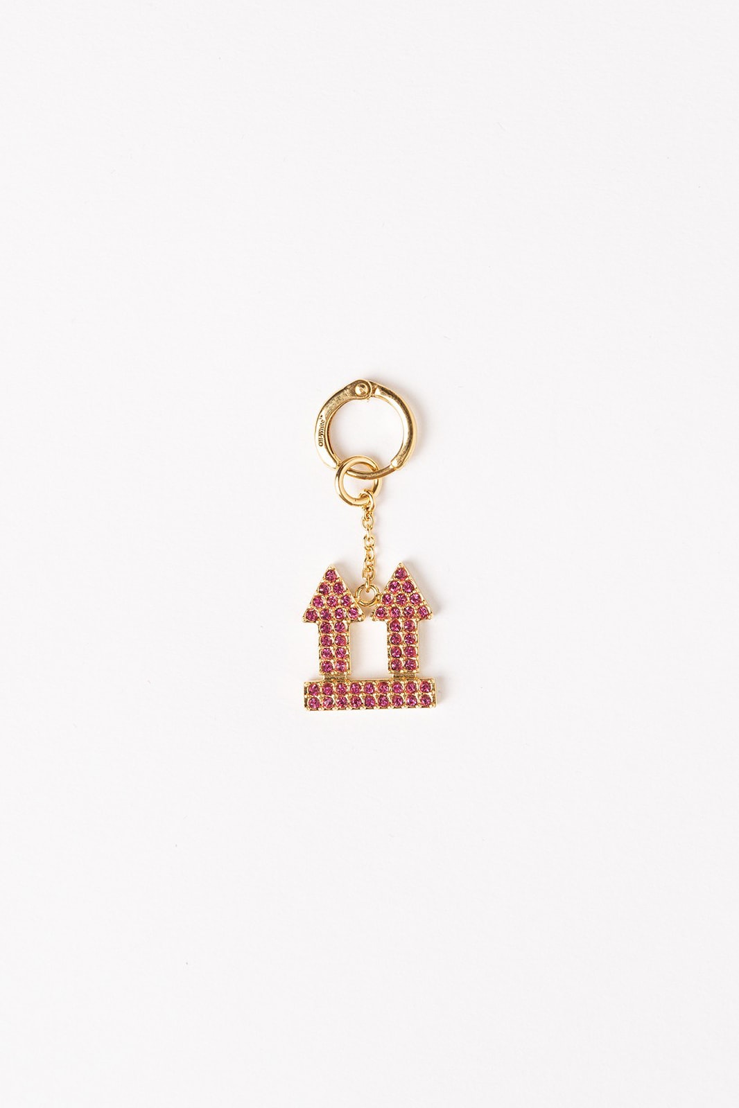 Off White Jewelry Collection Arrows Keychain Pink Gold